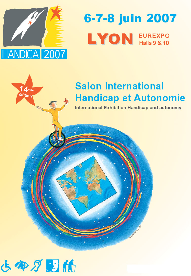 affiche salon handica lyon 2007