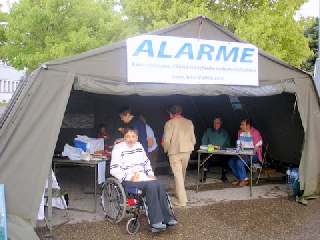 image du stand d'alarme � la journ�e portes ouvertes � l'EAI