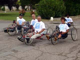 La Team Handisport sur ses handibikes