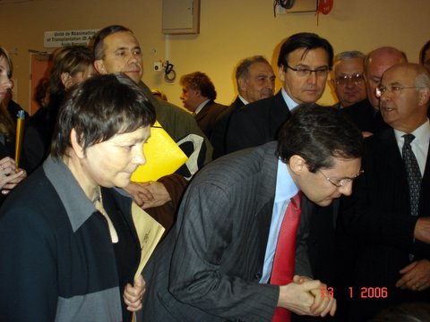 Josianne Graille en compagnie de Mr Jeanjean et Mr Bas