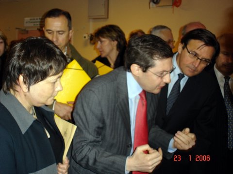 Josianne Graille en compagnie de Mr Jeanjean et Mr Bas