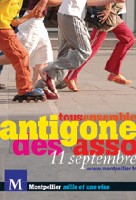 affiche de la 25eme edition de l'Antigone des associations